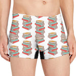 Pile Of Reading Books Pattern Print Men's Boxer Briefs
