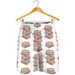 Pile Of Reading Books Pattern Print Men's Shorts