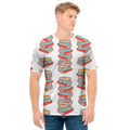 Pile Of Reading Books Pattern Print Men's T-Shirt