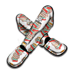Pile Of Reading Books Pattern Print Muay Thai Shin Guard