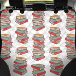 Pile Of Reading Books Pattern Print Pet Car Back Seat Cover