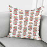 Pile Of Reading Books Pattern Print Pillow Cover