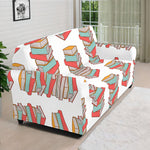 Pile Of Reading Books Pattern Print Sofa Cover