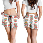 Pile Of Reading Books Pattern Print Women's Shorts