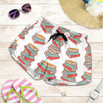 Pile Of Reading Books Pattern Print Women's Shorts