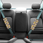 Pilot Pug Pattern Print Car Seat Belt Covers