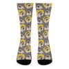 Pilot Pug Pattern Print Crew Socks