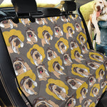 Pilot Pug Pattern Print Pet Car Back Seat Cover