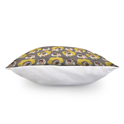 Pilot Pug Pattern Print Pillow Cover