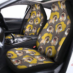 Pilot Pug Pattern Print Universal Fit Car Seat Covers