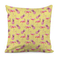 Pineapple And Flamingo Pattern Print Pillow Cover