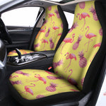 Pineapple And Flamingo Pattern Print Universal Fit Car Seat Covers