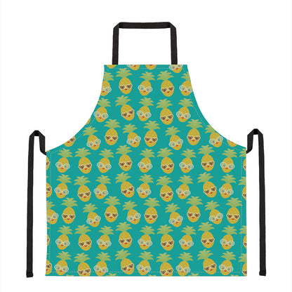 Pineapple Emoji Pattern Print Apron