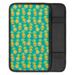 Pineapple Emoji Pattern Print Car Center Console Cover