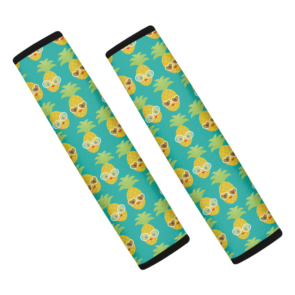 Pineapple Emoji Pattern Print Car Seat Belt Covers