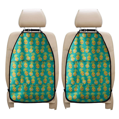 Pineapple Emoji Pattern Print Car Seat Organizers