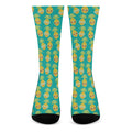 Pineapple Emoji Pattern Print Crew Socks
