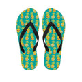 Pineapple Emoji Pattern Print Flip Flops
