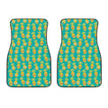 Pineapple Emoji Pattern Print Front Car Floor Mats