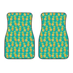 Pineapple Emoji Pattern Print Front Car Floor Mats