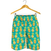 Pineapple Emoji Pattern Print Men's Shorts