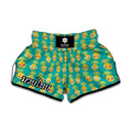 Pineapple Emoji Pattern Print Muay Thai Boxing Shorts