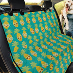 Pineapple Emoji Pattern Print Pet Car Back Seat Cover