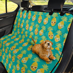 Pineapple Emoji Pattern Print Pet Car Back Seat Cover