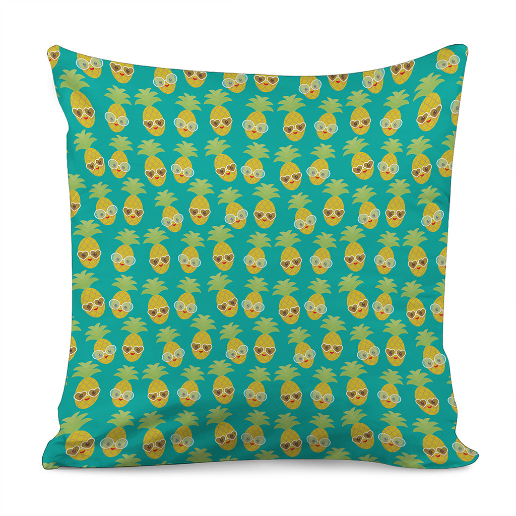 Pineapple Emoji Pattern Print Pillow Cover