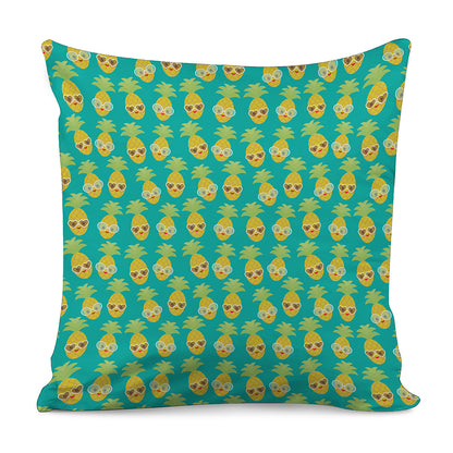 Pineapple Emoji Pattern Print Pillow Cover