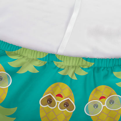 Pineapple Emoji Pattern Print Sofa Cover