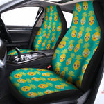 Pineapple Emoji Pattern Print Universal Fit Car Seat Covers