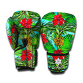 Pineapple Hibiscus Hawaii Pattern Print Boxing Gloves