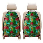 Pineapple Hibiscus Hawaii Pattern Print Car Seat Organizers