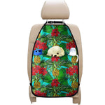 Pineapple Hibiscus Hawaii Pattern Print Car Seat Organizers