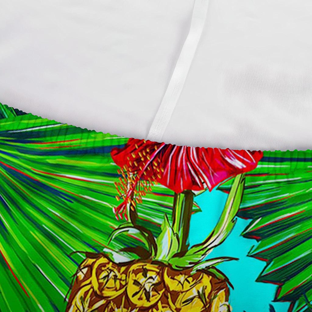 Pineapple Hibiscus Hawaii Pattern Print Sofa Cover