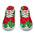 Pineapple Hibiscus Hawaii Pattern Print Sport Shoes GearFrost