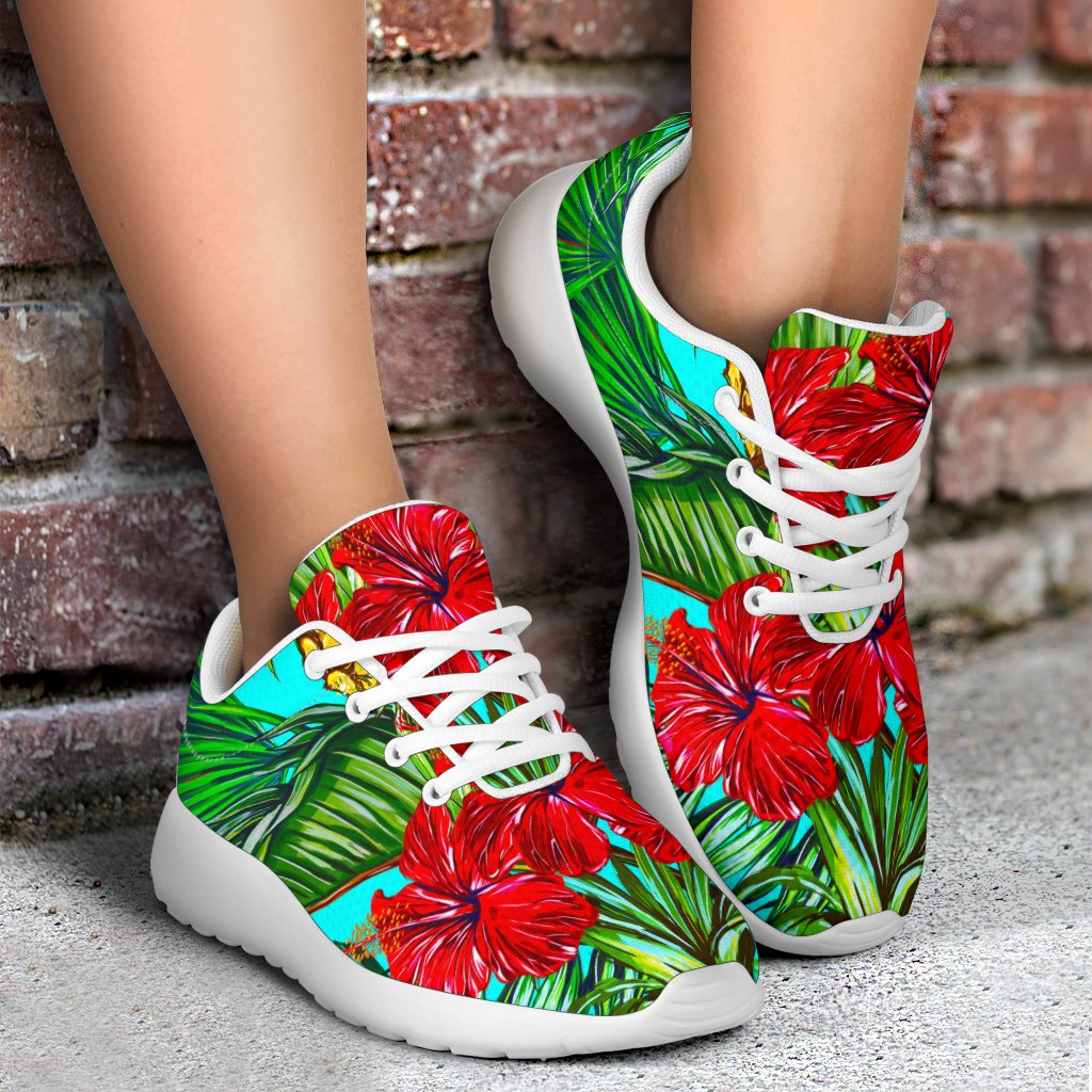 Pineapple Hibiscus Hawaii Pattern Print Sport Shoes GearFrost