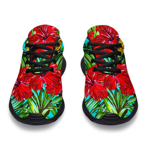 Pineapple Hibiscus Hawaii Pattern Print Sport Shoes GearFrost