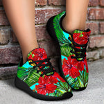 Pineapple Hibiscus Hawaii Pattern Print Sport Shoes GearFrost