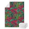Pineapple Leaves Hawaii Pattern Print Blanket
