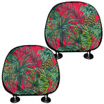 Pineapple Leaves Hawaii Pattern Print Car Headrest Covers