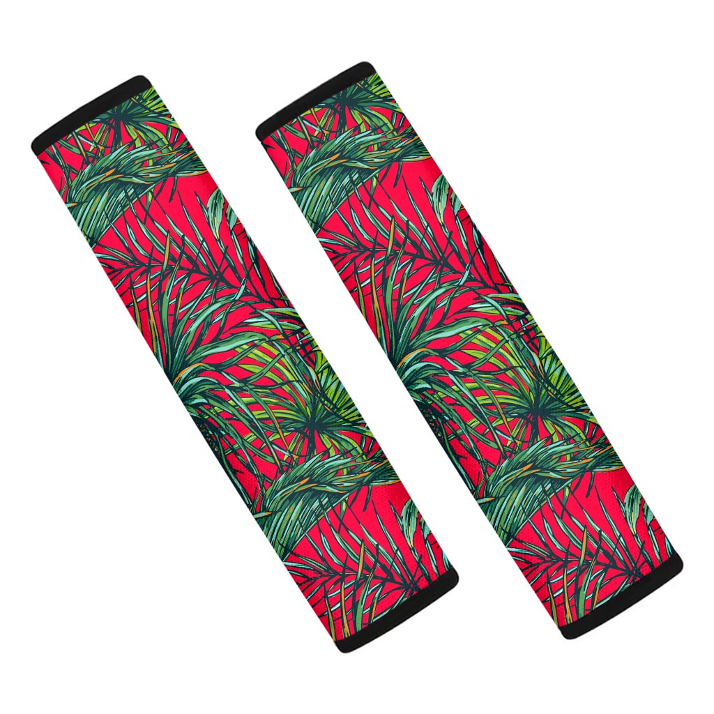 Pineapple Leaves Hawaii Pattern Print Car Seat Belt Covers