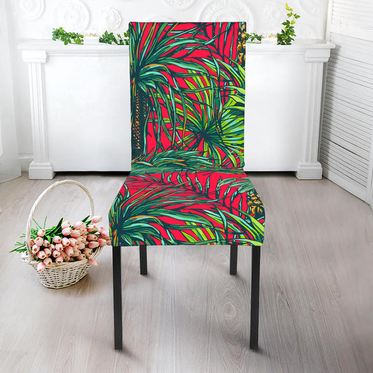 Pineapple Leaves Hawaii Pattern Print Dining Chair Slipcover