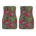 Pineapple Leaves Hawaii Pattern Print Front Car Floor Mats