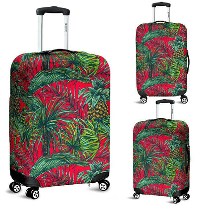 Pineapple Leaves Hawaii Pattern Print Luggage Cover GearFrost