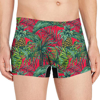 Pineapple Leaves Hawaii Pattern Print Men's Boxer Briefs