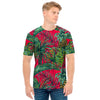 Pineapple Leaves Hawaii Pattern Print Men's T-Shirt