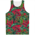 Pineapple Leaves Hawaii Pattern Print Men's Tank Top
