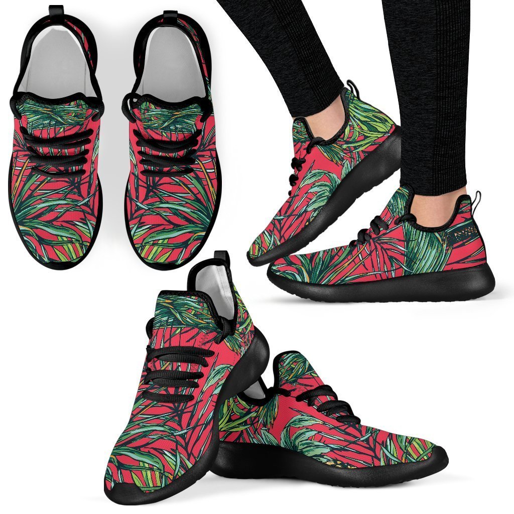 Pineapple Leaves Hawaii Pattern Print Mesh Knit Shoes GearFrost